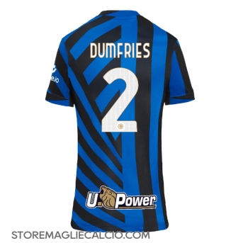 Inter Milan Denzel Dumfries #2 Maglia Gara Casa Repliche 2024-25 Donna